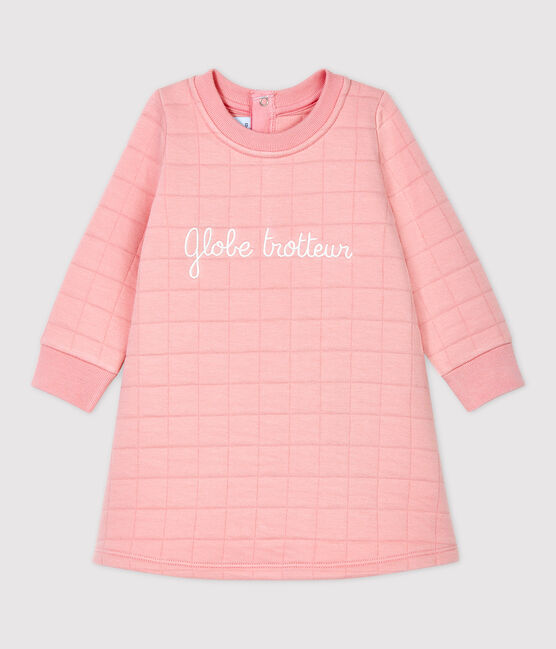 Gestepptes Baby-Kleid für Mädchen rosa CHARME