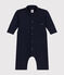 Langer Baby-Overall aus Molton blau SMOKING
