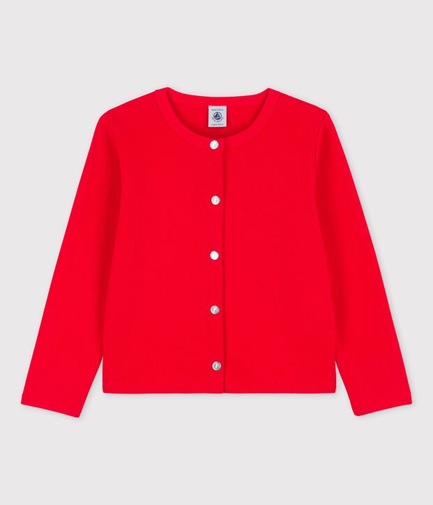 Cardigan aus Baumwolle f&uuml;r M&auml;dchen rot