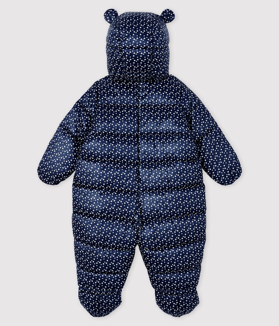 Baby-Fliegerorverall für Mädchen/Jungen blau SMOKING/weiss MARSHMALLOW