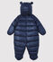 Baby-Fliegerorverall für Mädchen/Jungen blau SMOKING/weiss MARSHMALLOW