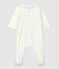 Baby-Strampler aus Bio-Baumwolle weiss MARSHMALLOW/weiss MULTICO