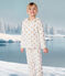 Kinder-Pyjama aus Nicki mit goldenem Herzmotiv MILK/ DORE