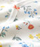 Baby-Strampler aus Baumwolle mit Blumenmotiv weiss/vielfarbig