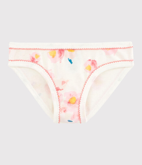 Baumwollhöschen für kleine Mädchen weiss MARSHMALLOW/weiss MULTICO