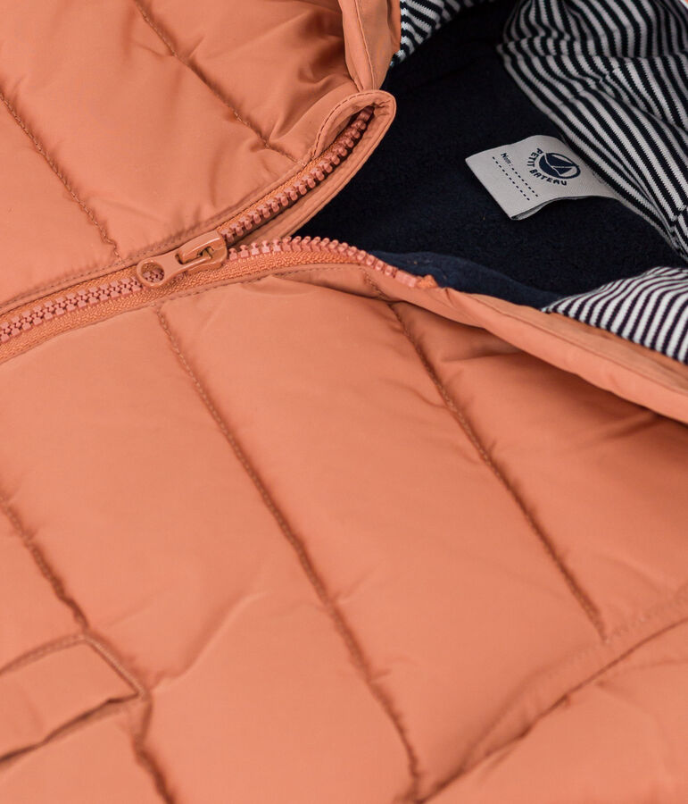 Baby-Anorak mit Fleece-Futter rosa