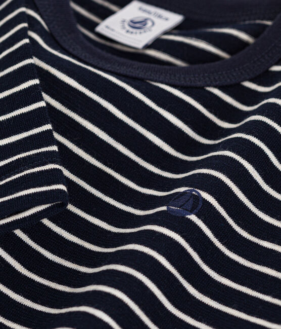 Langärmeliges Kinder-T-Shirt aus geflammten Jersey für Jungen SMOKING/ MONTELIMAR