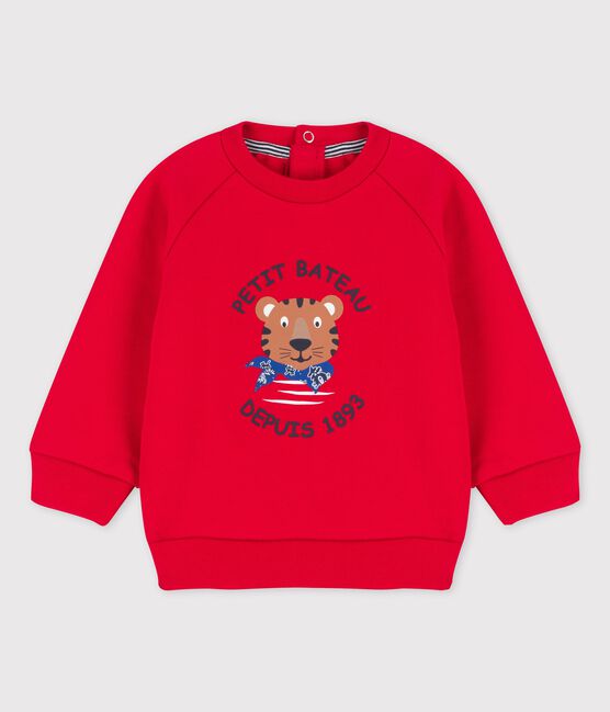 Baby-Sweatshirt aus Molton rot TERKUIT
