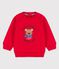 Baby-Sweatshirt aus Molton rot TERKUIT