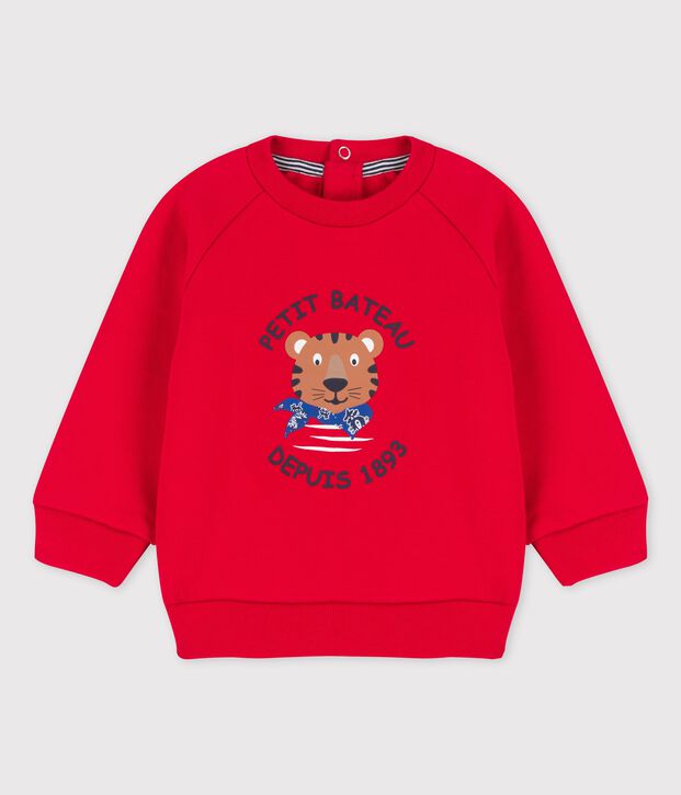 Baby-Sweatshirt aus Molton rot
