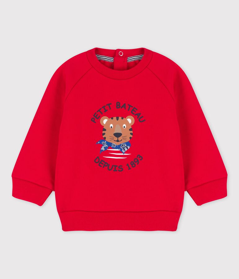 Baby-Sweatshirt aus Molton rot