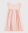 Ärmelloses Kinder-Kleid aus gemusterter Baumwolle für Mädchen rosa SALINE