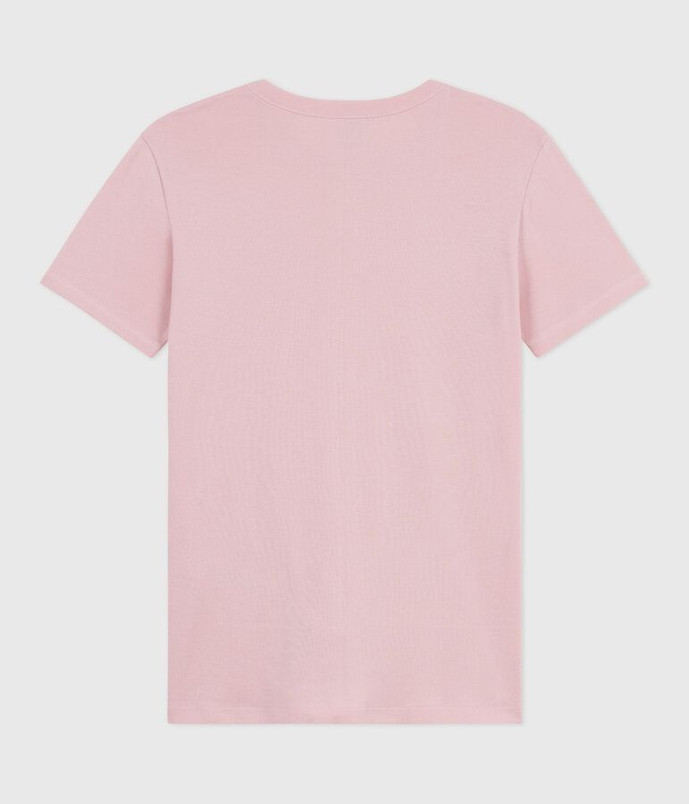 Kurz&auml;rmeliges Damen-T-Shirt L&rsquo;Iconique aus Baumwolle rosa