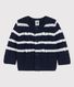 Baby-Strickjacke mit Zöpfen