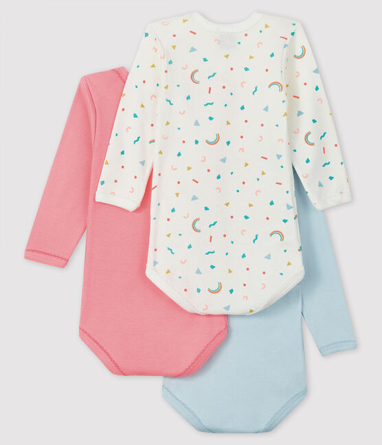 3er-Set langärmlige Baby-Bodys für Mädchen variante 1