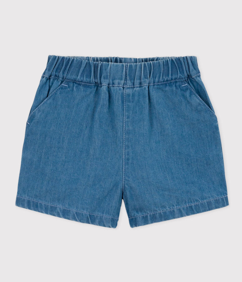 Baby-Shorts aus leichtem Denim blau