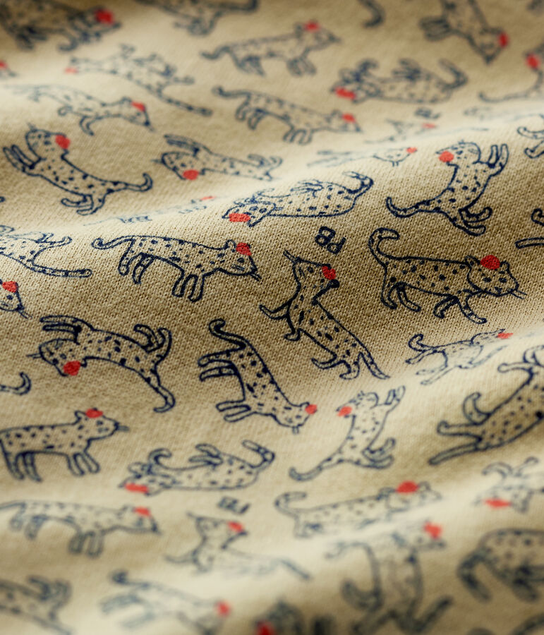 Baby-Overall aus Molton. beige JERRYCAN/ MULTICO