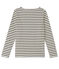 Damen-Streifenshirt aus schwerem Jersey beige COQUILLE/blau SMOKING