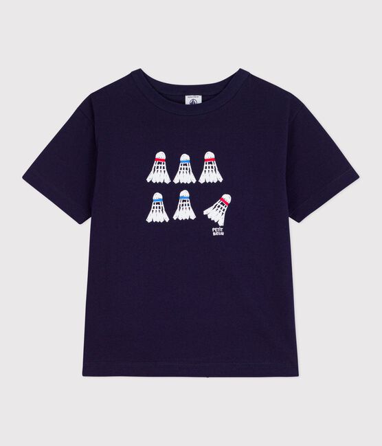 Kurzärmeliges Kinder T-Shirt aus Baumwolle blau SOIR