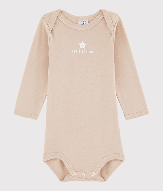 Langärmeliger Baby-Body Mädchen/Jungen braun WESTERN
