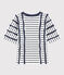 T-Shirt mit Kimono weiss MARSHMALLOW/blau SMOKING