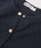 Damen-Cardigan aus gestepptem Doppeljersey blau SMOKING