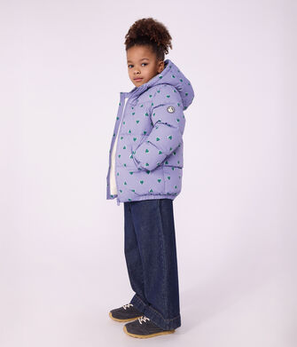 Kinder-Winterjacke mit Herzmotiv