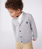 Kinder Cardigan aus Baumwolle für Jungen grau CHATON CHINE