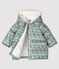 Gesteppter Baby-Anorak für Mädchen weiss MARSHMALLOW/weiss MULTICO