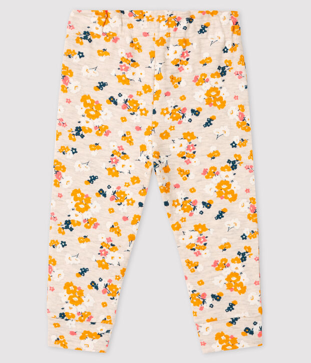 Baby-Hose aus Doppeljersey f&uuml;r M&auml;dchen beige/vielfarbig