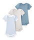 Kurzärmelige Baby-Jungen-Bodys im 3er-Set
