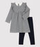 Zweiteiliges Baby-Set blau SMOKING/weiss MARSHMALLOW