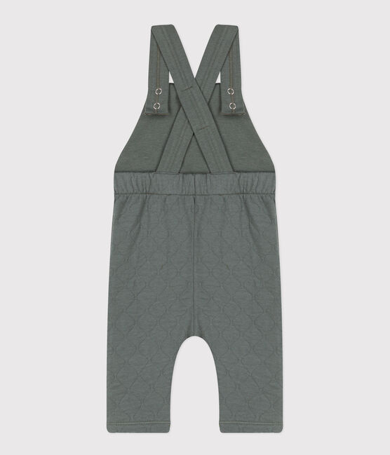 Lange Baby-Latzhose aus gestepptem Doppeljersey grün THUYA
