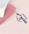 Pyjama aus Baumwolle mit dreifarbigen Ringelstreifen für Damen weiss MARSHMALLOW/weiss MULTICO
