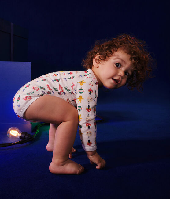 3er-Set langärmelige Bodys aus Baumwolle mit Weihnachts-Motiv für Babys. variante 1