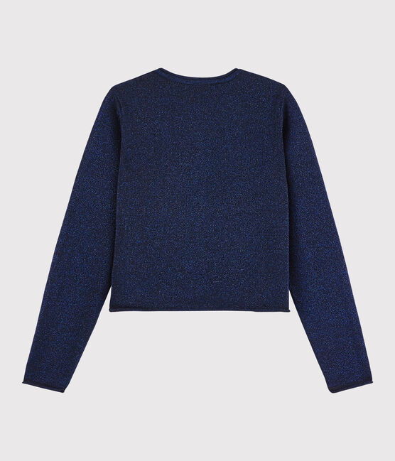 Kinder-Cardigan aus Baumwolle für Mädchen blau SMOKING BRILLANT