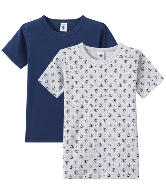Jungen-Kurzarmshirts im 2er-Set weiss LOT