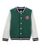 Kinder-Collegejacke Jungen grün SOUSBOIS