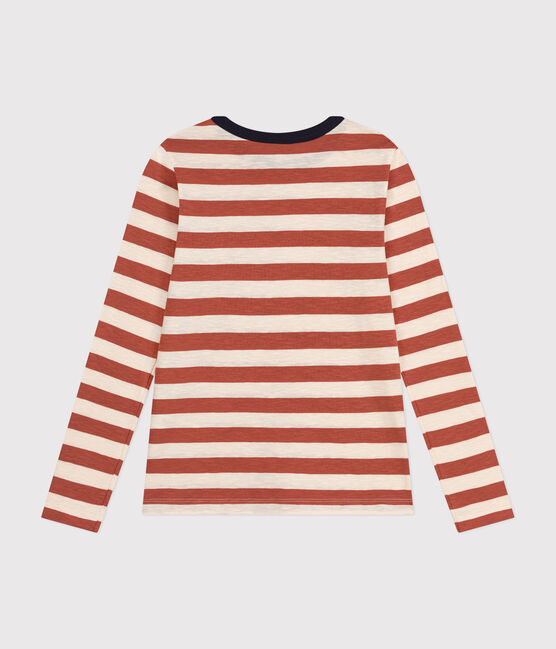 Damen-T-Shirt LE DROIT aus Baumwolle mit Rundhalsausschnitt FAMEUX/ AVALANCHE