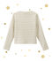 Mädchen Cardigan im Materialmix weiss MARSHMALLOW/gelb DORE