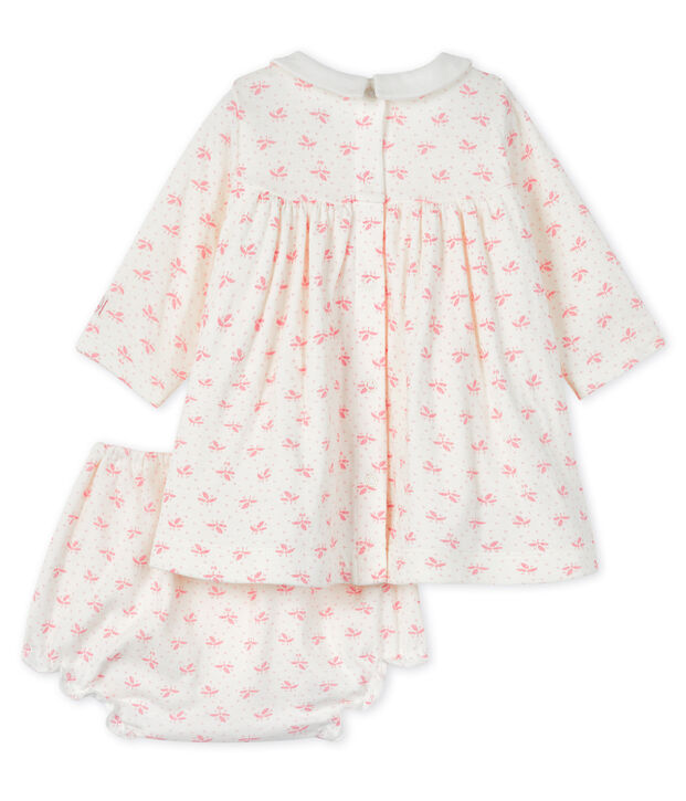 2-Teiliges baby-ensemble m&auml;dchen weiss/rosa