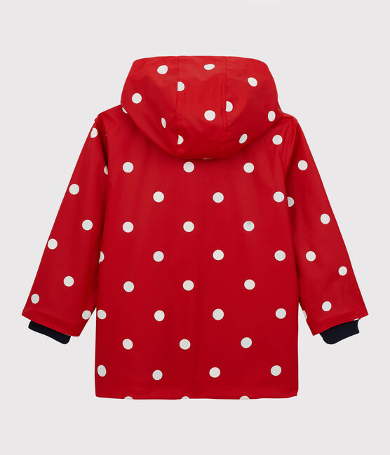 Kinder-Regenjacke Mädchen rot TERKUIT/weiss MULTICO