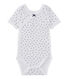 Kurzärmeliger Baby-Mädchen-Wickelbody mit Print