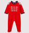 Baby-Strampler aus Nicki rot FROUFROU