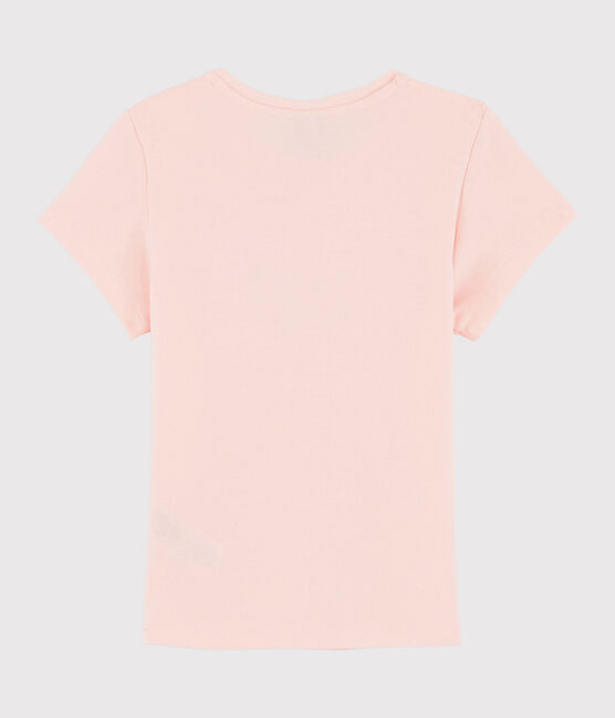 Kinder-T-Shirt mit Siebdruck für Mädchen rosa MINOIS