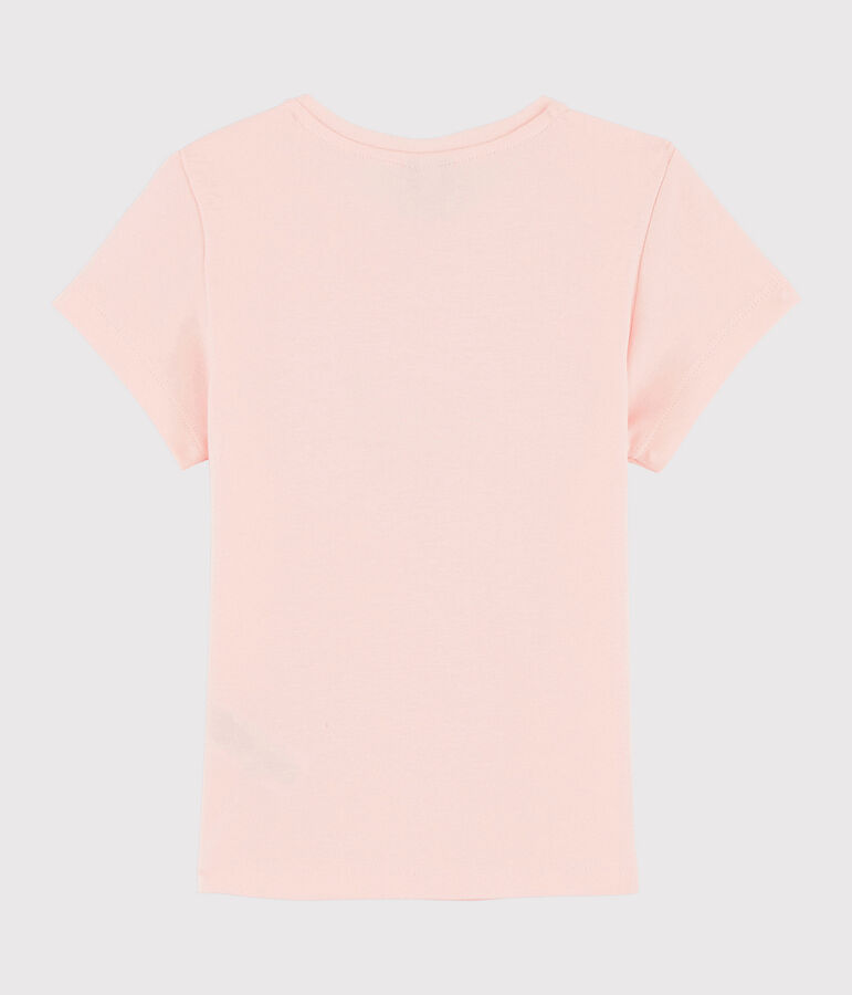 Kinder-T-Shirt mit Siebdruck f&uuml;r M&auml;dchen rosa