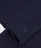 Langärmeliges Damen-T-Shirt "Le Droit" mit weitem Ausschnitt aus geflammten Jersey blau SMOKING