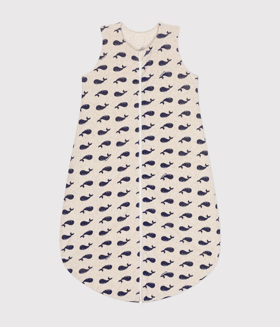 Baby-Schlafsack aus Nicki mit Walmotiv TOG-Wert 3 beige MONTELIMAR/blau MEDIEVAL