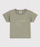 Kurzärmeliges Baby-T-Shirt aus Jersey mit Motiv grün MARECAGE