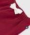 Baby-Hose aus einfarbigem Molton, weich und warm AMARANTE